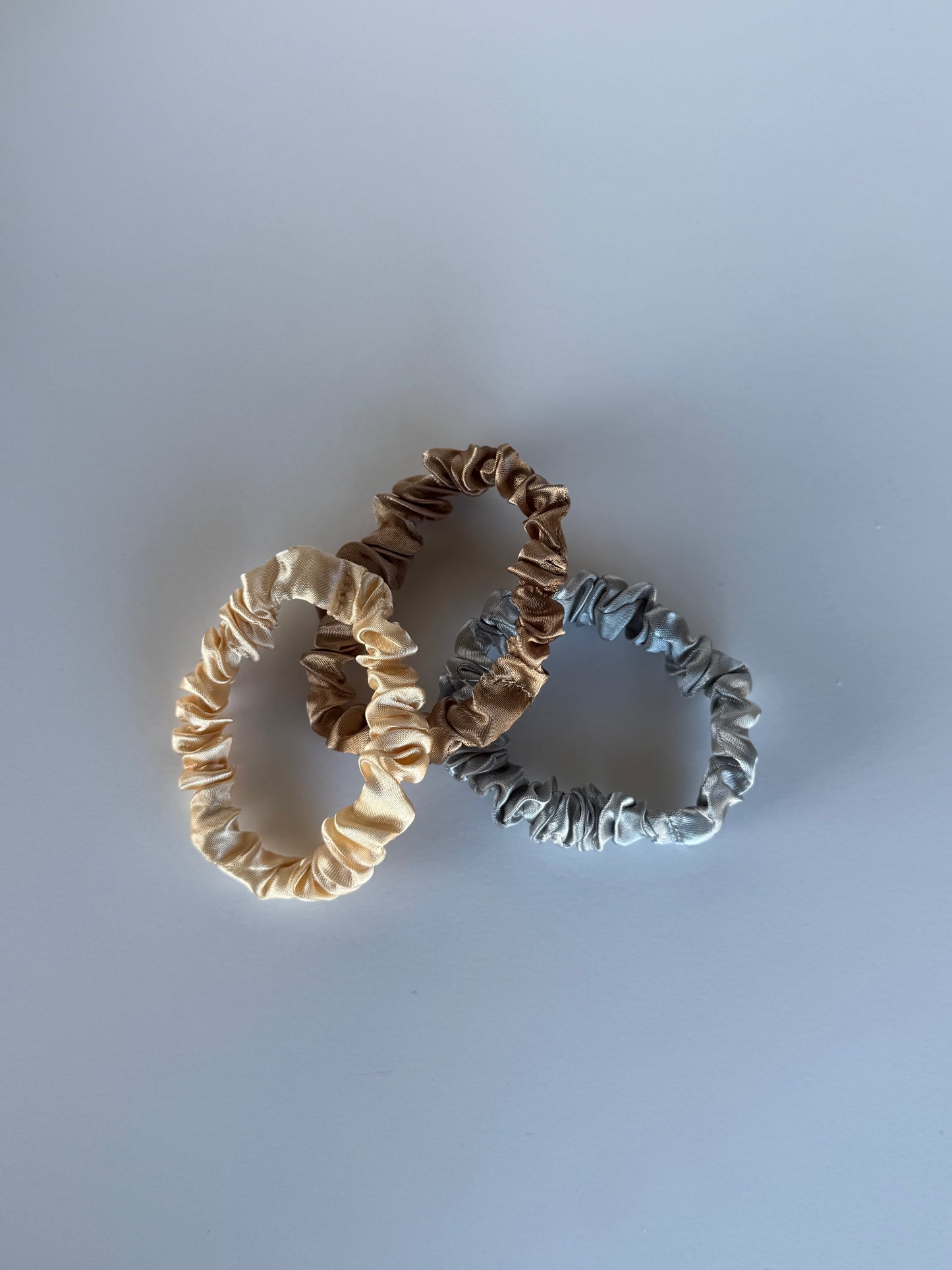 Light Neutrals | Slim Satin Scrunchies