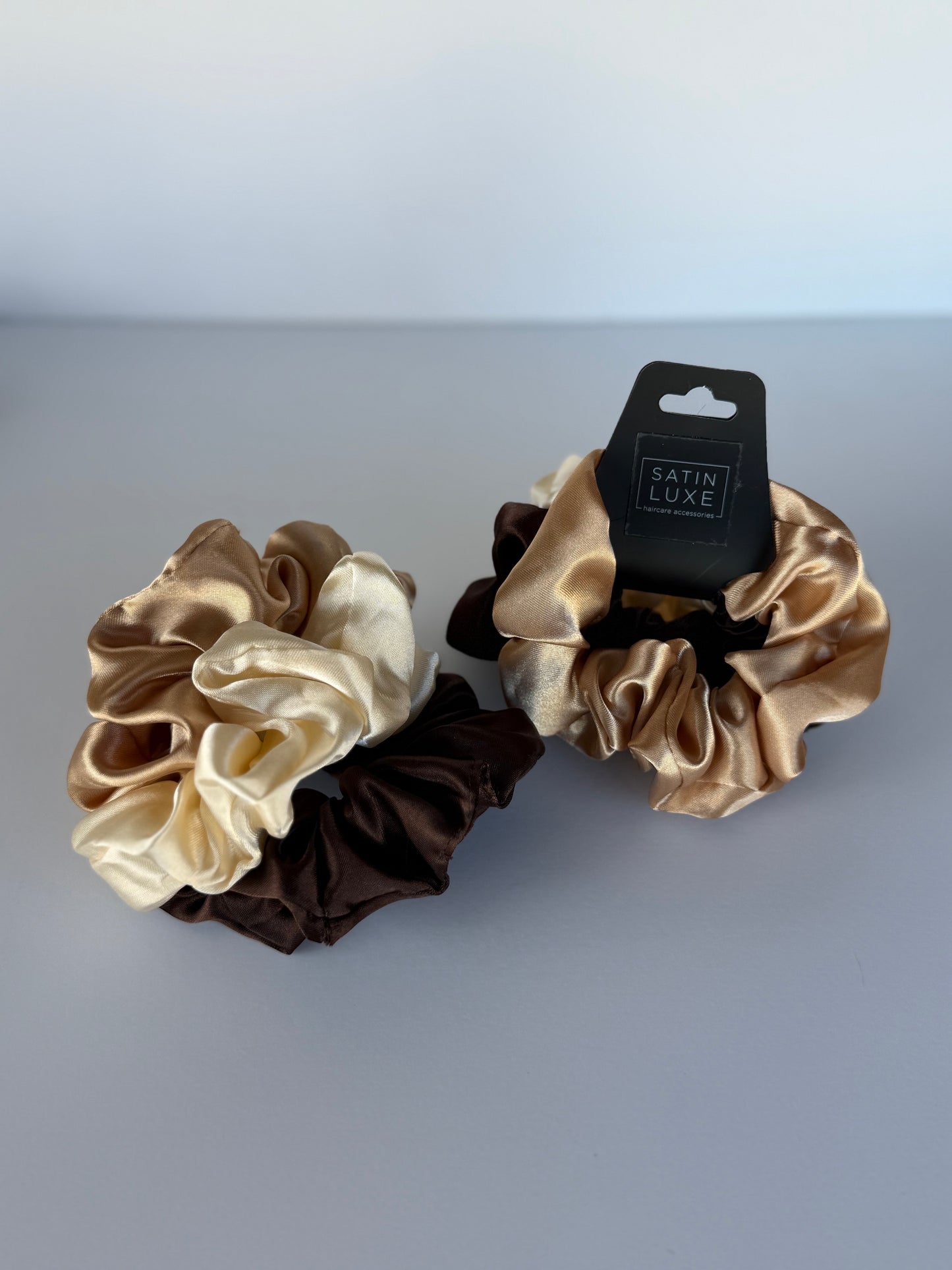 Light Neutrals Satin Scrunchies